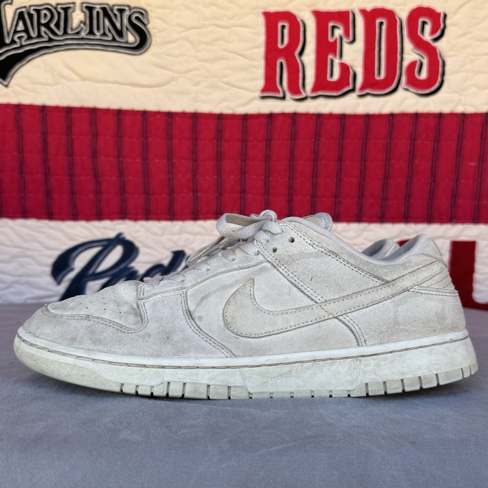 Size 12.5 - Nike Men's Dunk Low Premium Vast Gray DD8338-001 Washed Suede